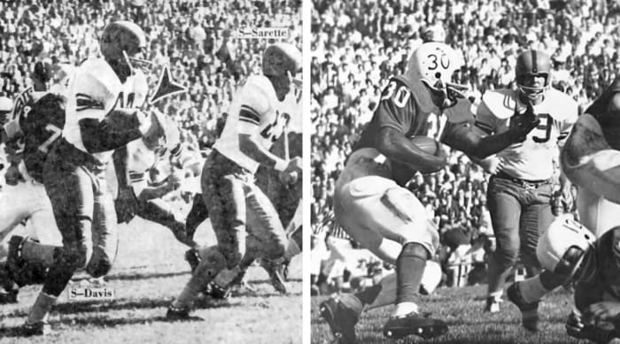 Ernie Davis and Bill Thunder Thornton 1961 football Nebraska vs. Syracuse