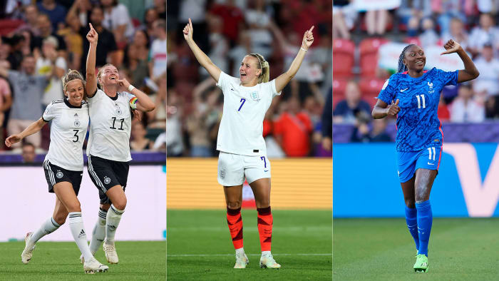 Germany, England and France are vying for the Women’s Euros title