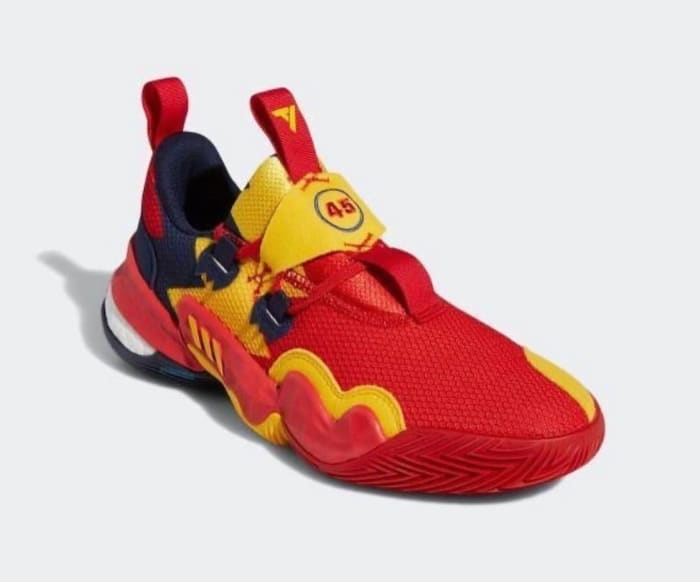 Adidas Releases Adidas Trey Young 1 "McDonald's" Colorway Online today.  Fans can buy basketball shoes for $140.