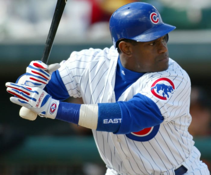 Sammy Sosa with Chicago Cubs.
