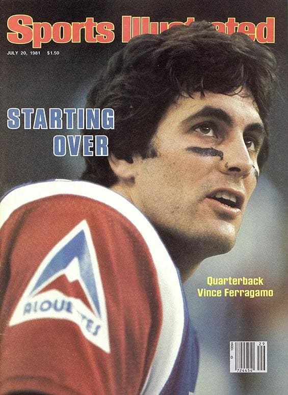 Vince Ferragamo on the cover of Sports Illustrated in 1981
