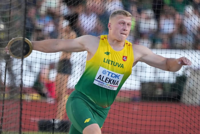 World T&F Championships: Cal's Mykolas Alekna Wins Silver in Discus at ...