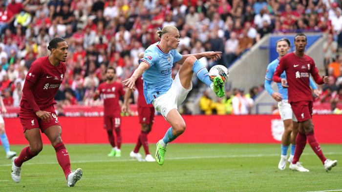 Erling Haaland makes his debut for Man City vs.  Liverpool
