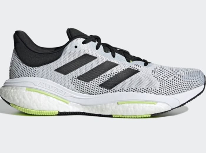 The Adidas SolarGlide 5 is one of the top ten back-to-school sneakers for under $100.  Adidas shoes can be purchased on its website.