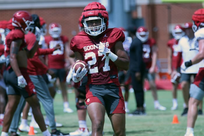 True freshman Gavin Sawchuk was only called upon for two carries this year for Oklahoma