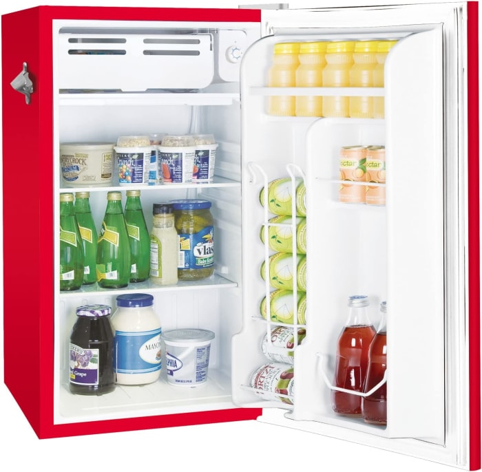 Frigidaire Retro Bar Fridge Refrigerator with Side Bottle Opener