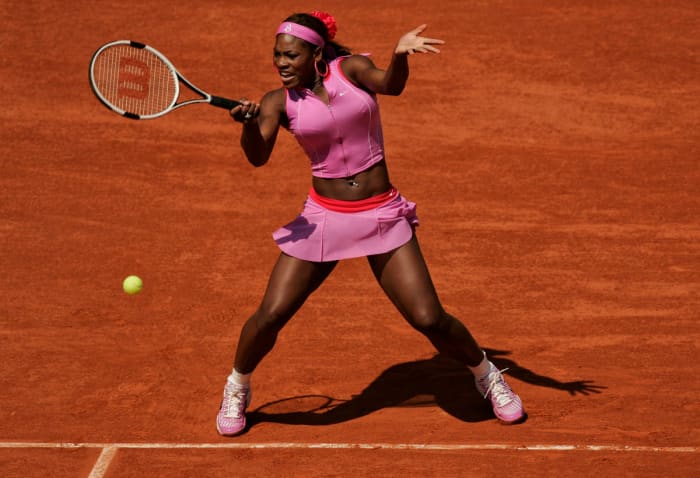 Serena Williams at the 2004 French Open.