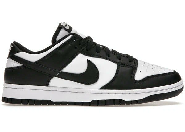 Black and white Nike shoes.
