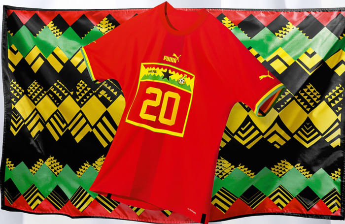 2022년 월드컵을 위한 가나의 유니폼
