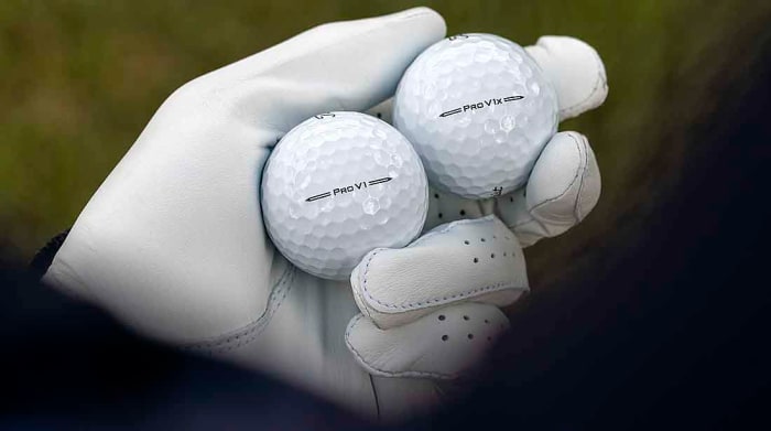 The next generation of Titleist Pro V1 and Pro V1x golf balls.