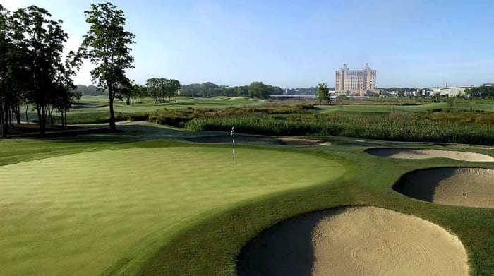 The Club at Savannah Harbor handles the golf equation in a party town.