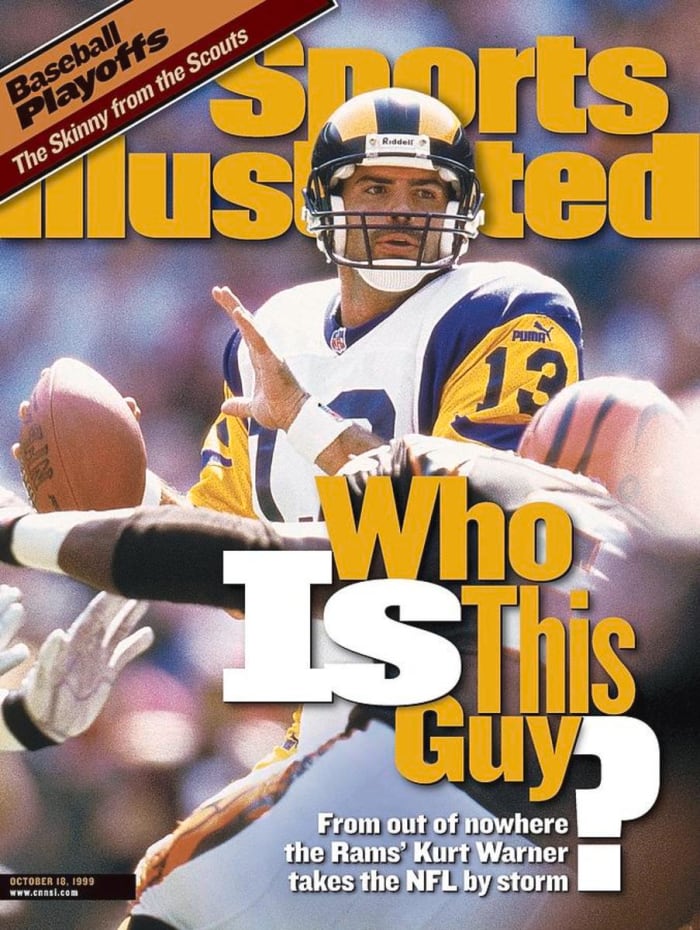 Kurt Warner on the cover of Sports Illustrated in 1999