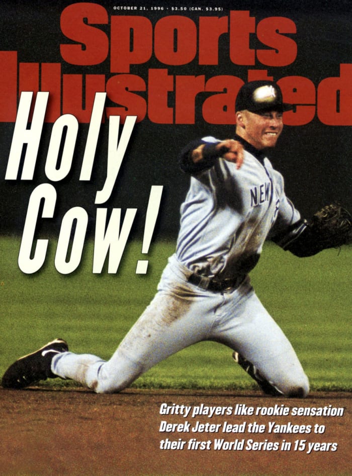 Derek Jeter on the cover of Sports Illustrated in 1996