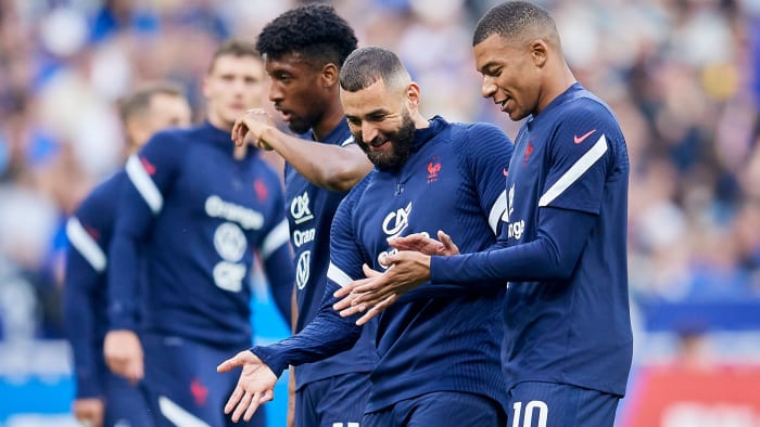 France features Karim Benzema and Kylian Mbappé