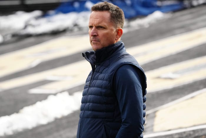 Denver Broncos general manager George Paton before the game between the Oregon Ducks against the Colorado Buffaloes at Folsom Field.