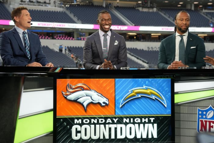 Complicating his travel but raising his profile, before this NFL season, Griffin was promoted to ESPN’s Monday Night Countdown replacing Randy Moss.
