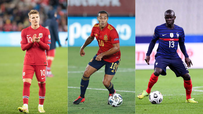 Martin Odegaard, Thiago y N'Golo Kante se pierden el Mundial