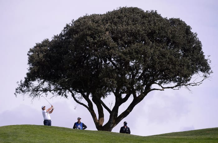 Patrick Reed plays the 2021 Farmers Insurance Open at Torrey Pines.