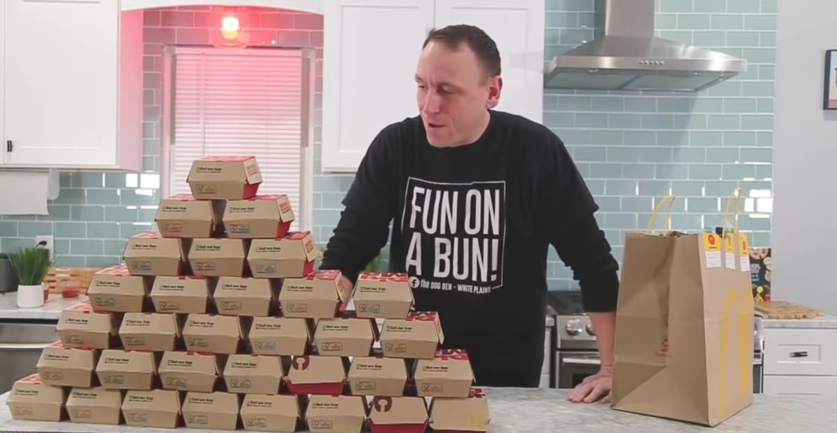 Joey Chestnut Sets World Record Eating 32 Big Mac Sandwiches