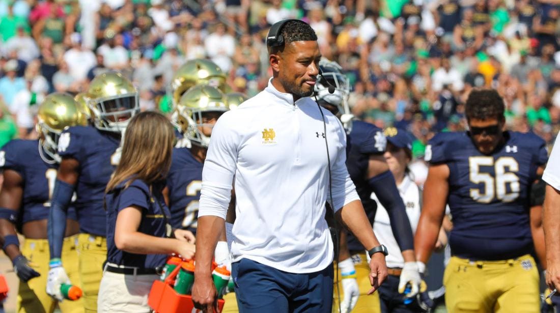 ESPN Analytics predicts Notre Dame to improve to 102 in the 2023