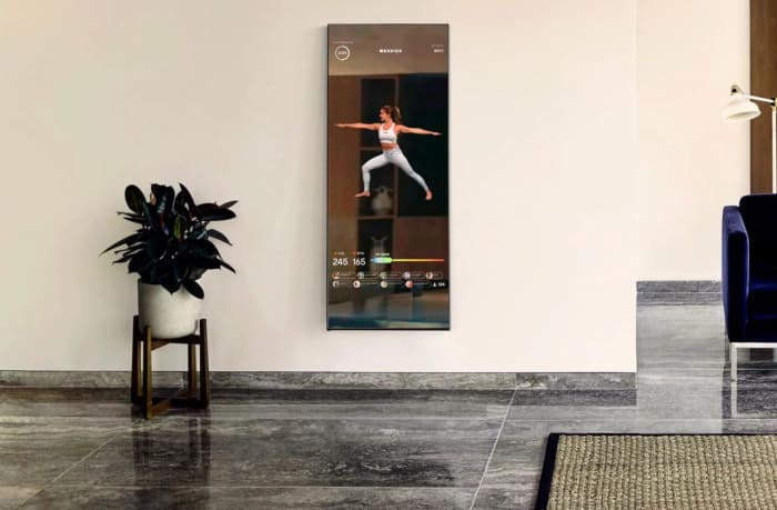 Mirror smart home gym