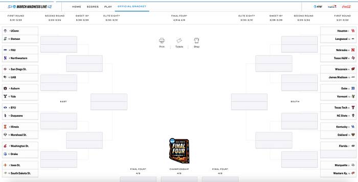 Alabama Basketball Receives 4-Seed in NCAA Tournament - Sports ...