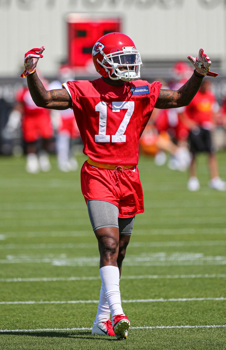 Former UGA speedster Mecole Hardman at Training Camp