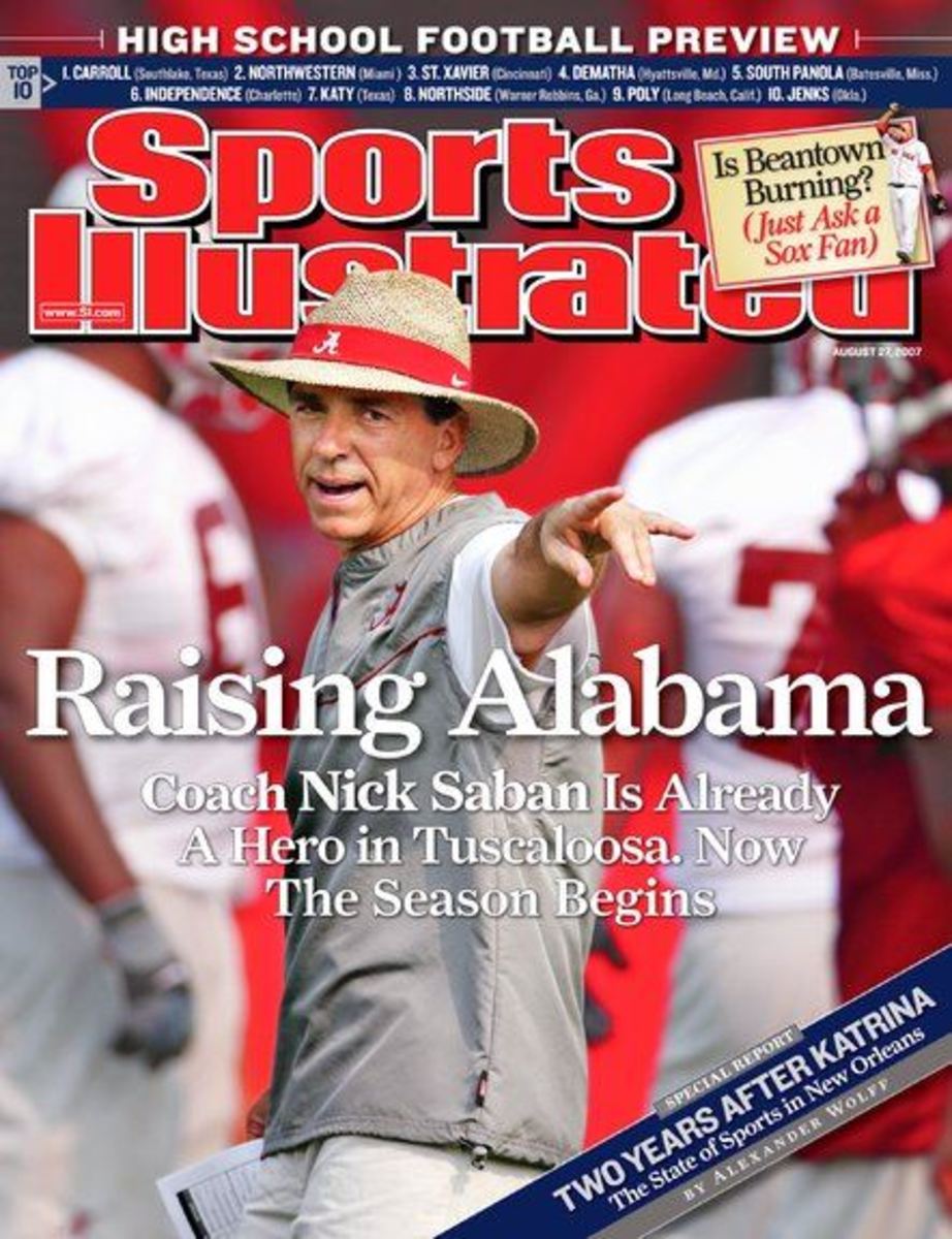 Nick Saban Sports Illustrated cover, August 27, 2007
