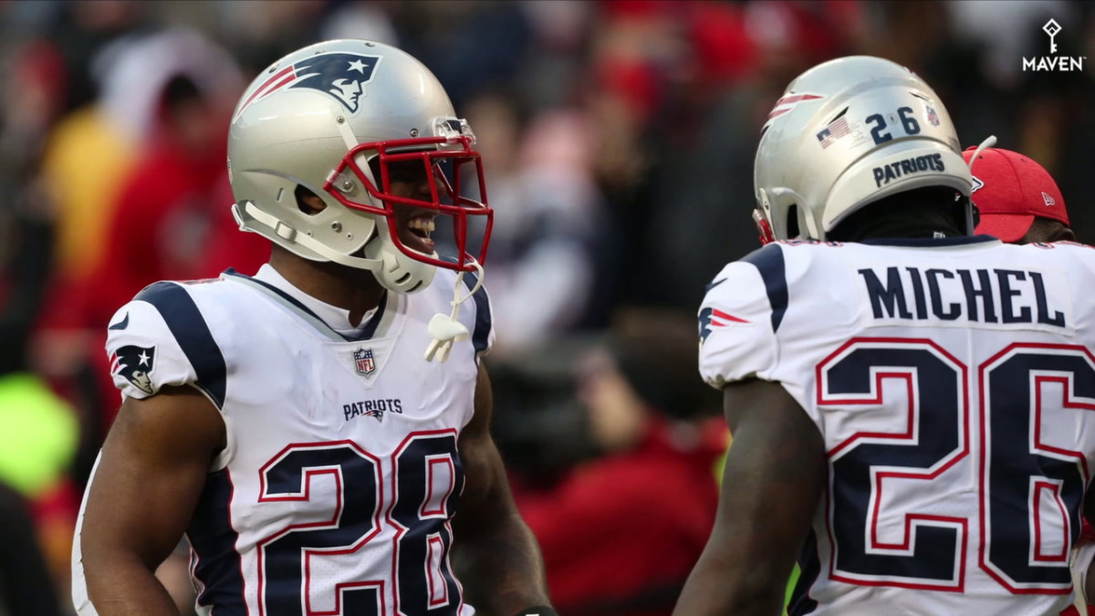 How does David Andrews absense impact Sony Michel, James White's fantasy value?