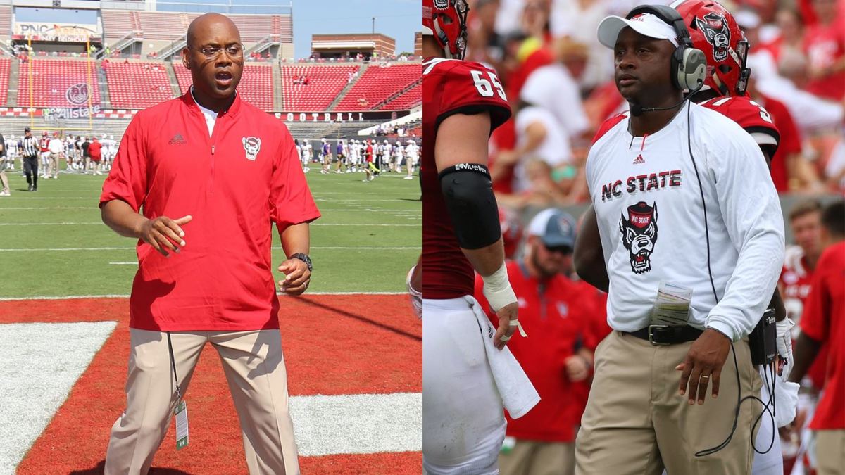 Des Kitchings (left) and George McDonald are NC State's co-offensive coordinators