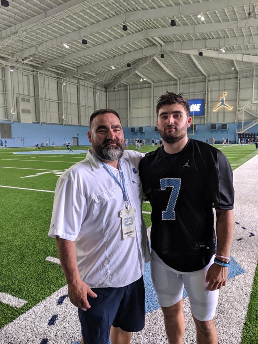 Sam Howell with his father, Duke