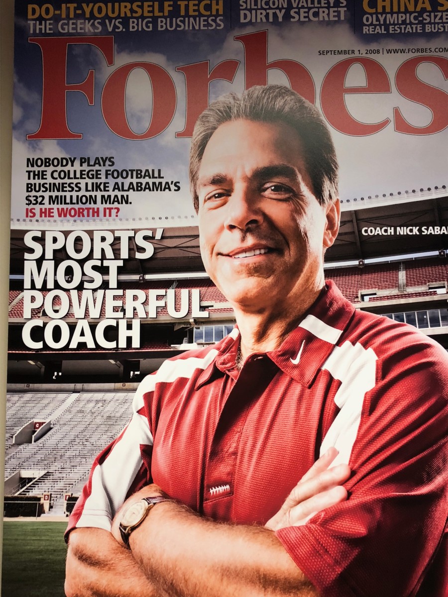 Nick Saban Forbes cover, Sept. 1, 2008