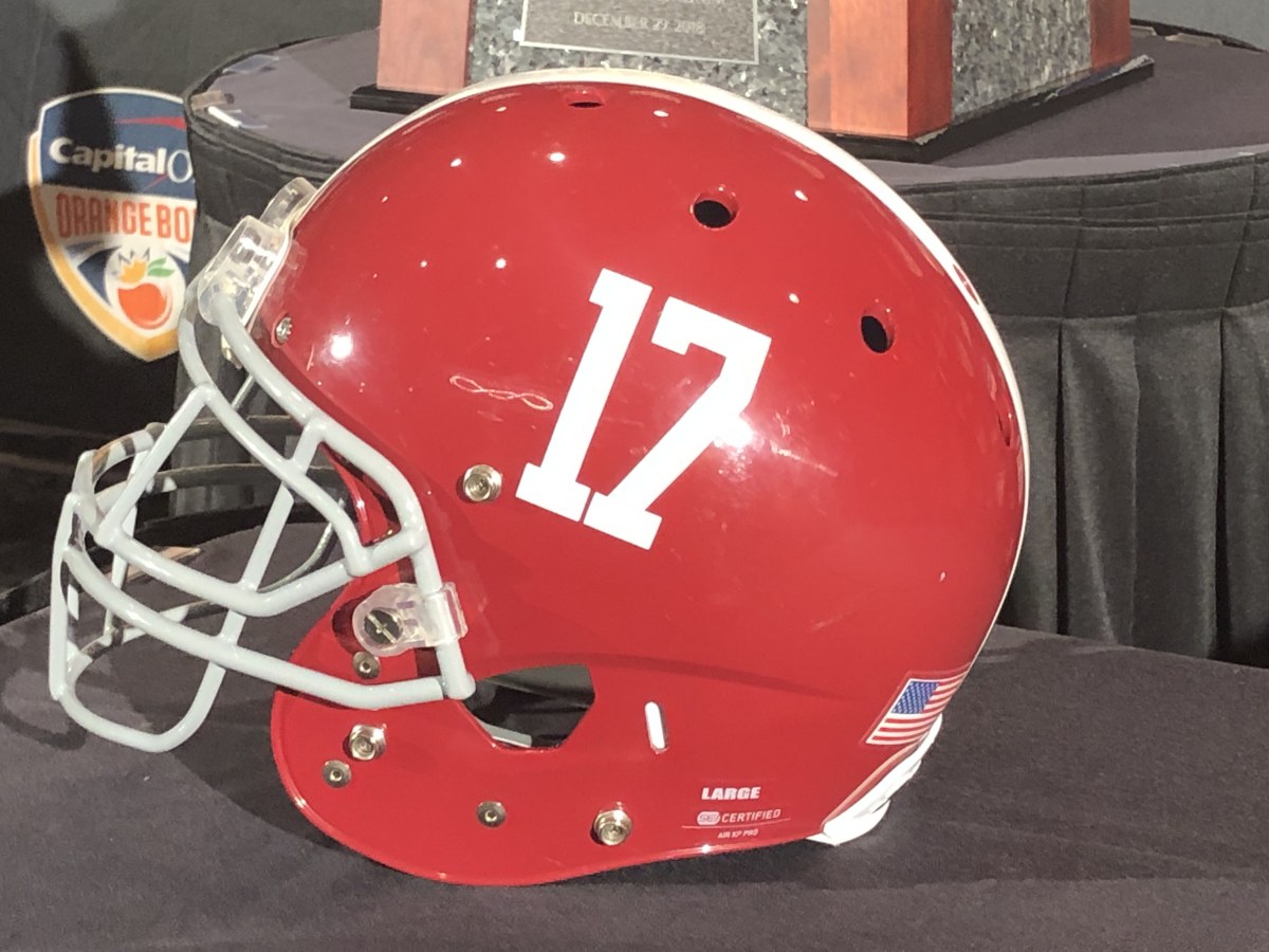 Alabama No. 17 helmet
