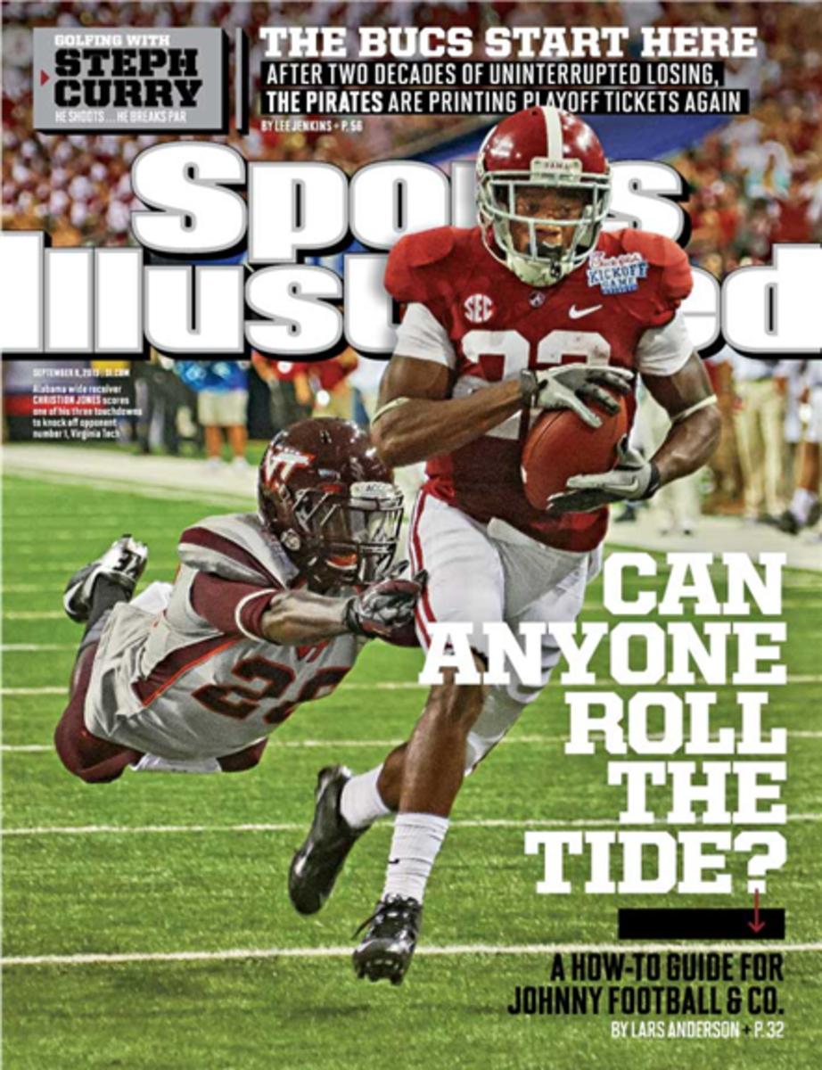 Can Anyone Roll the Tide? SI cover, Sept. 9, 2013, Christion Jones