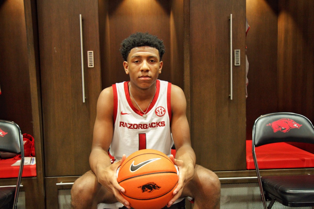 Kennedy Chandler on a visit to Arkansas