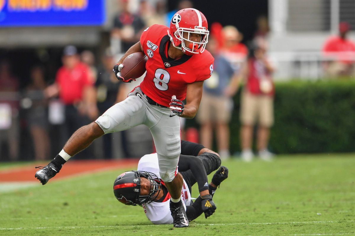 Georgia WR, Dominick Blaylock was the leading receiver for UGA Saturday
