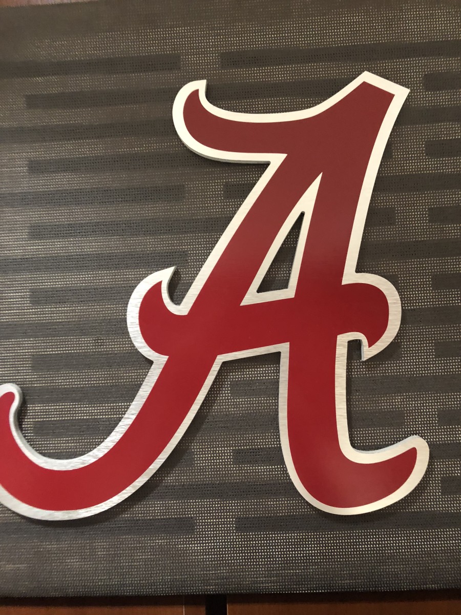 Alabama logo, mesh background