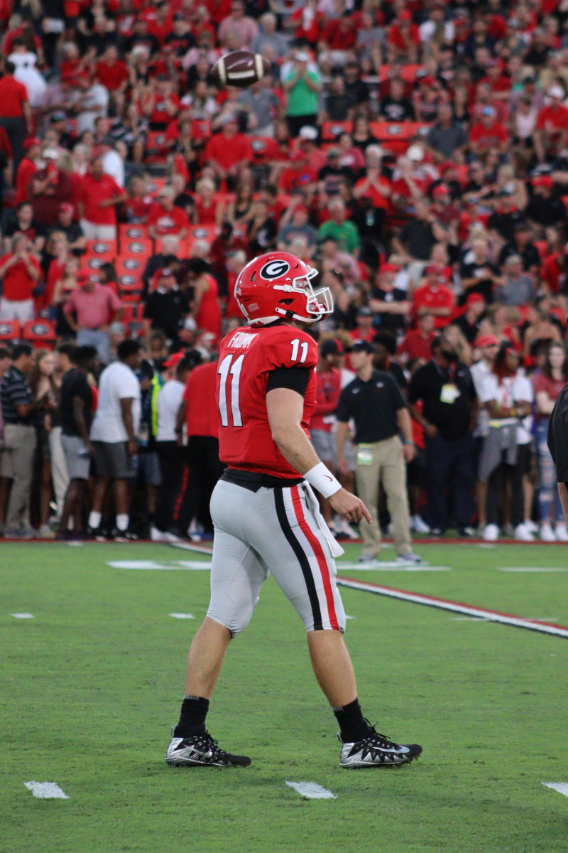 Jake Fromm led his team to victory Saturday in Athens