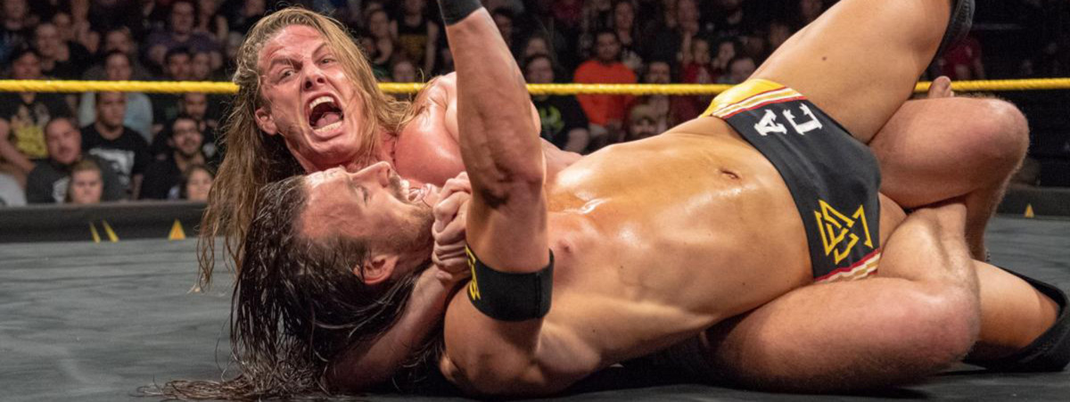 NXT's Matt Riddle and Adam Cole wrestling