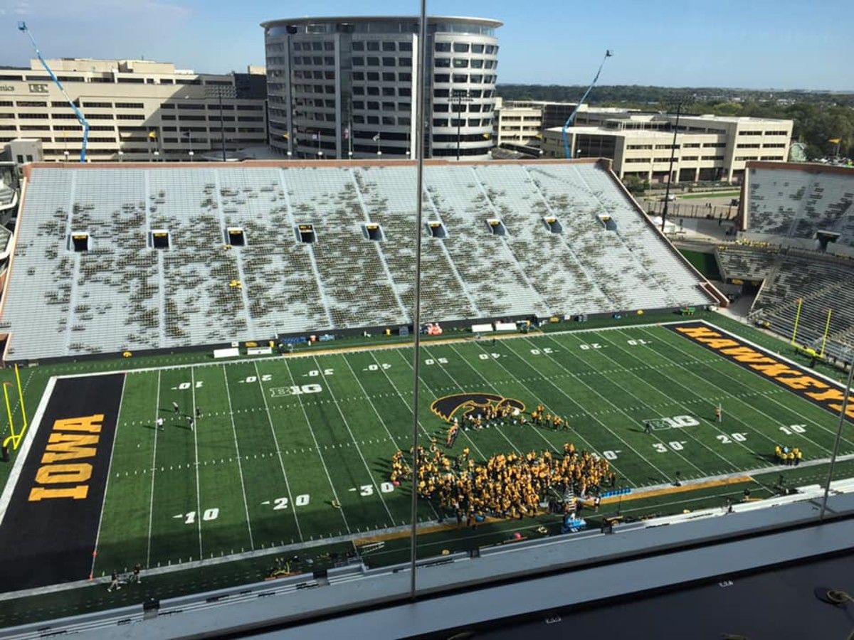 The band is done with its pre-game walkthrough.
