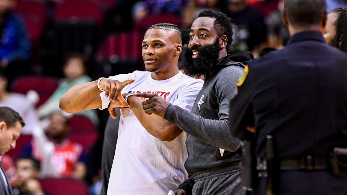 Russell Westbrook andJames Harden