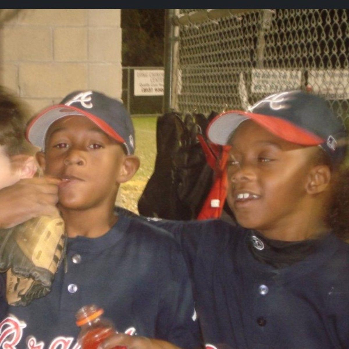 Whop Philyor (left) was an excellent baseball player as a kid, too.(Photo courtesy of Holley Mouling)