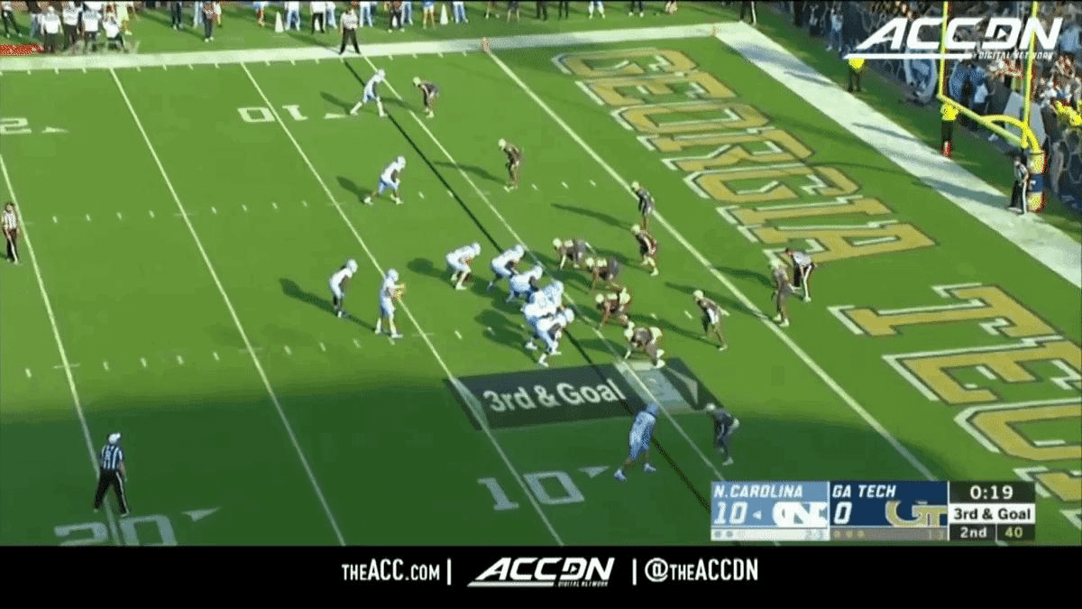 Corrales had five catches for 54 yards and a touchdown at Georgia Tech.