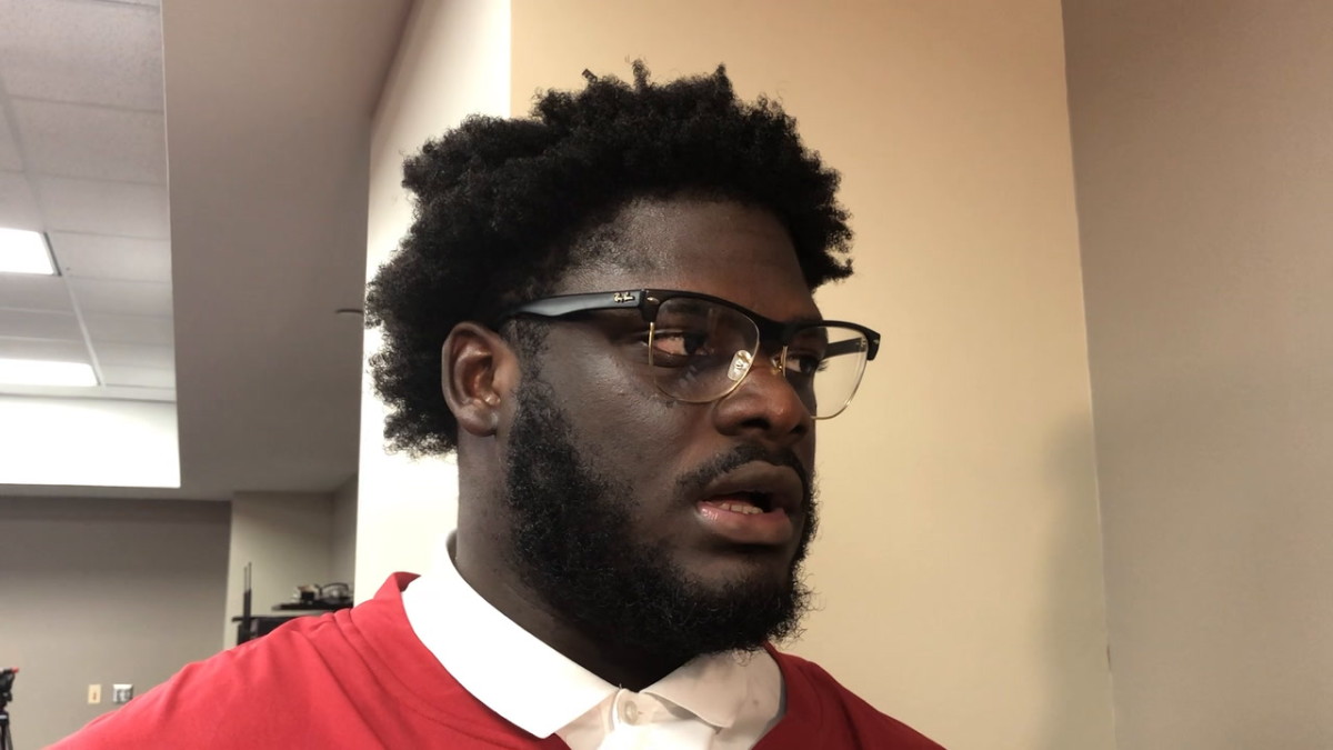 Alex Leatherwood after Tennessee victory