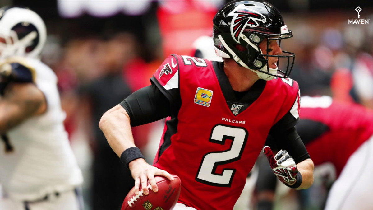 WATCH: Matt Ryan's sprained ankle another sign offensive line is far from fixed