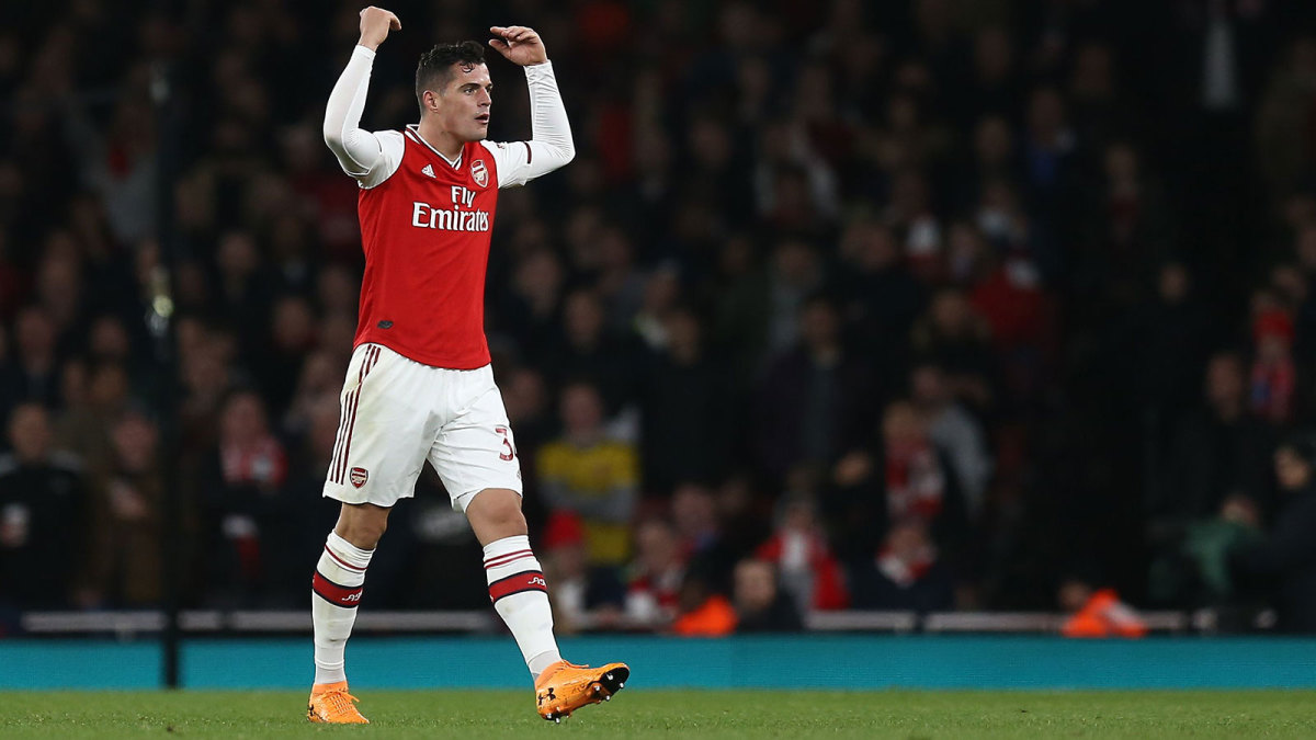 Granit Xhaka is in hot water at Arsenal
