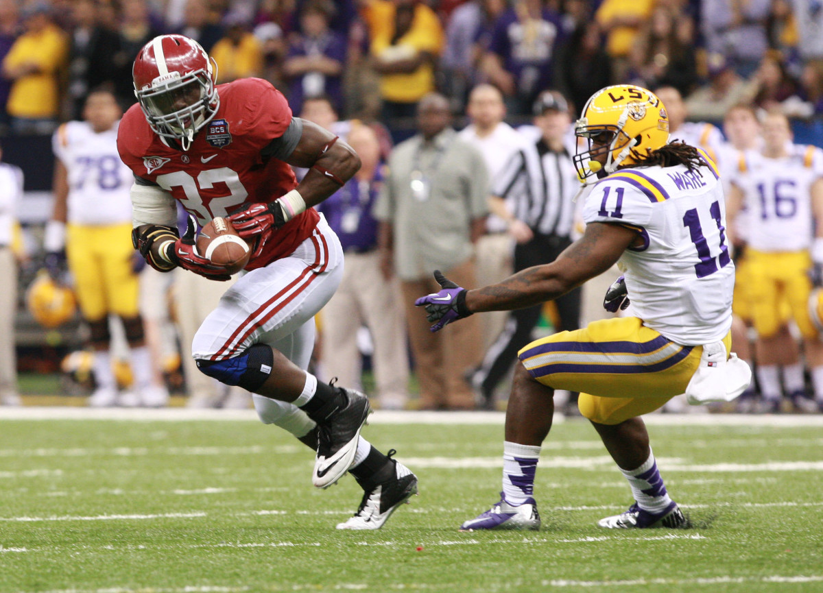 Alabama linebacker C.J. Mosley with a turnover against LSU