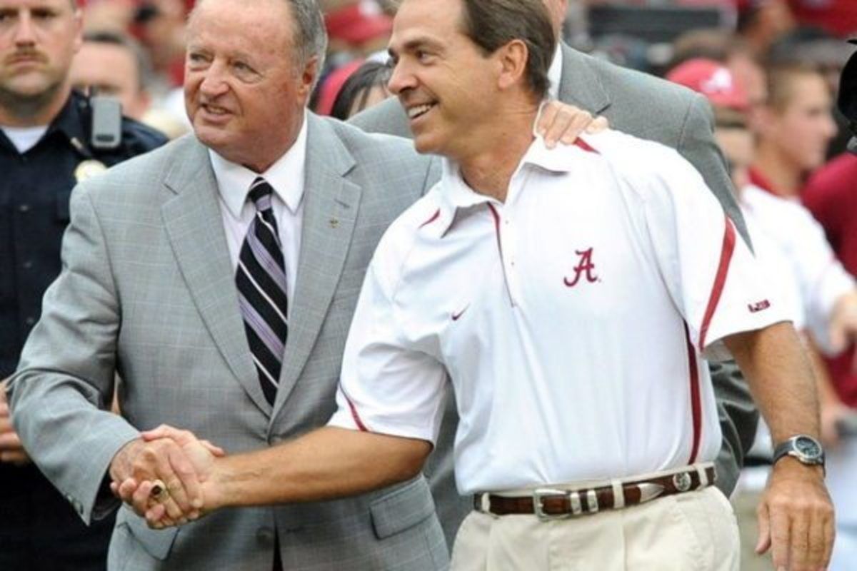 Bobby Bowden and Nick Saban