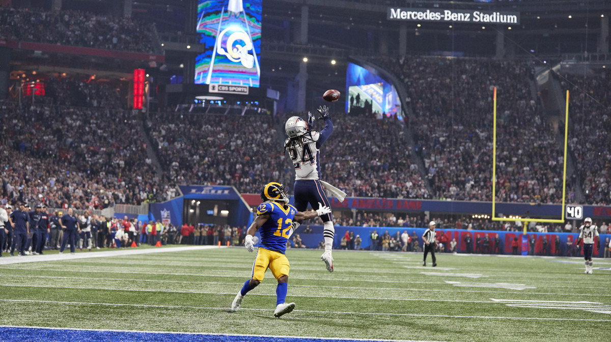 Stephon Gilmore Super Bowl interception against the Rams