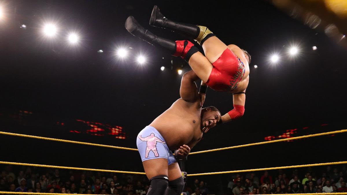 WWE's Keith Lee wrestles Dominik Dijakovic on NXT